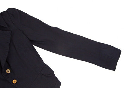 COMME des GARCONS Garment Dyed Gather Jacket Blue Size S