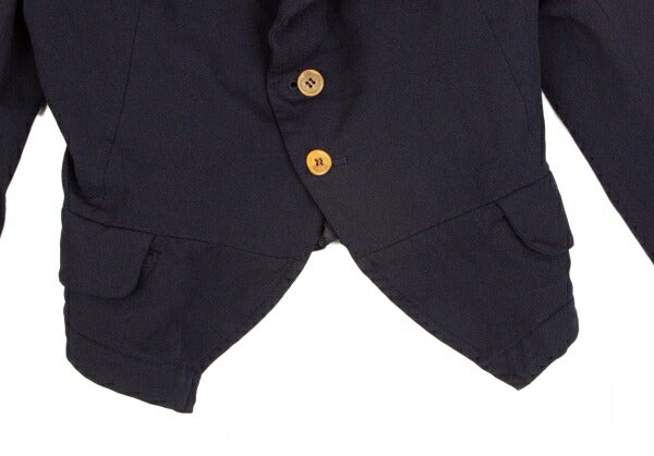 COMME des GARCONS Garment Dyed Gather Jacket Blue Size S