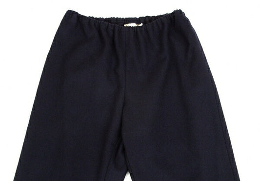 COMME des GARCONS Melton Wool Easy Pants Blue Size M