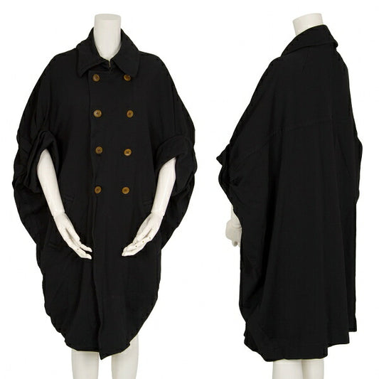 COMME des GARCONS Dyed Roll Up Sleeve Coat Black Size S
