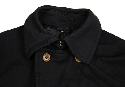 COMME des GARCONS Dyed Roll Up Sleeve Coat Black Size S