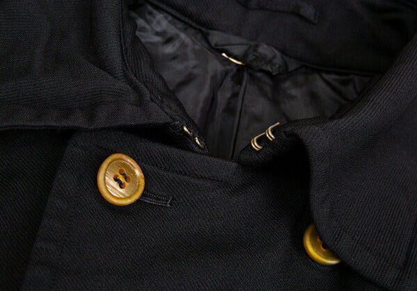 COMME des GARCONS Dyed Roll Up Sleeve Coat Black Size S
