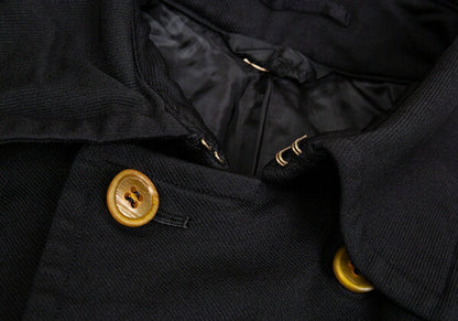 COMME des GARCONS Dyed Roll Up Sleeve Coat Black Size S
