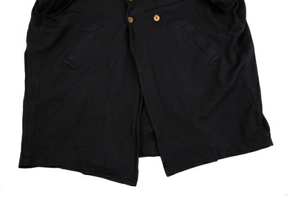 COMME des GARCONS Dyed Roll Up Sleeve Coat Black Size S