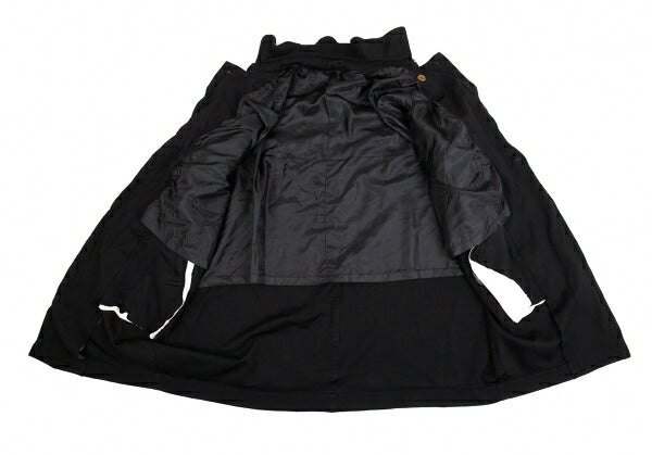 COMME des GARCONS Dyed Roll Up Sleeve Coat Black Size S