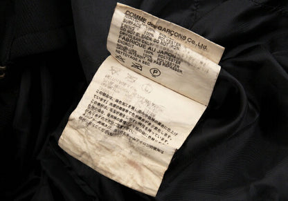 COMME des GARCONS Dyed Roll Up Sleeve Coat Black Size S
