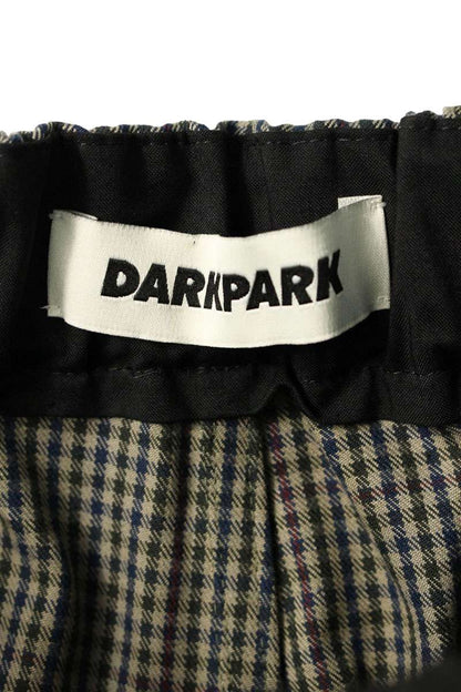 DARKPARK Waist Belt Wide Check Cotton Pants Multi Size 33