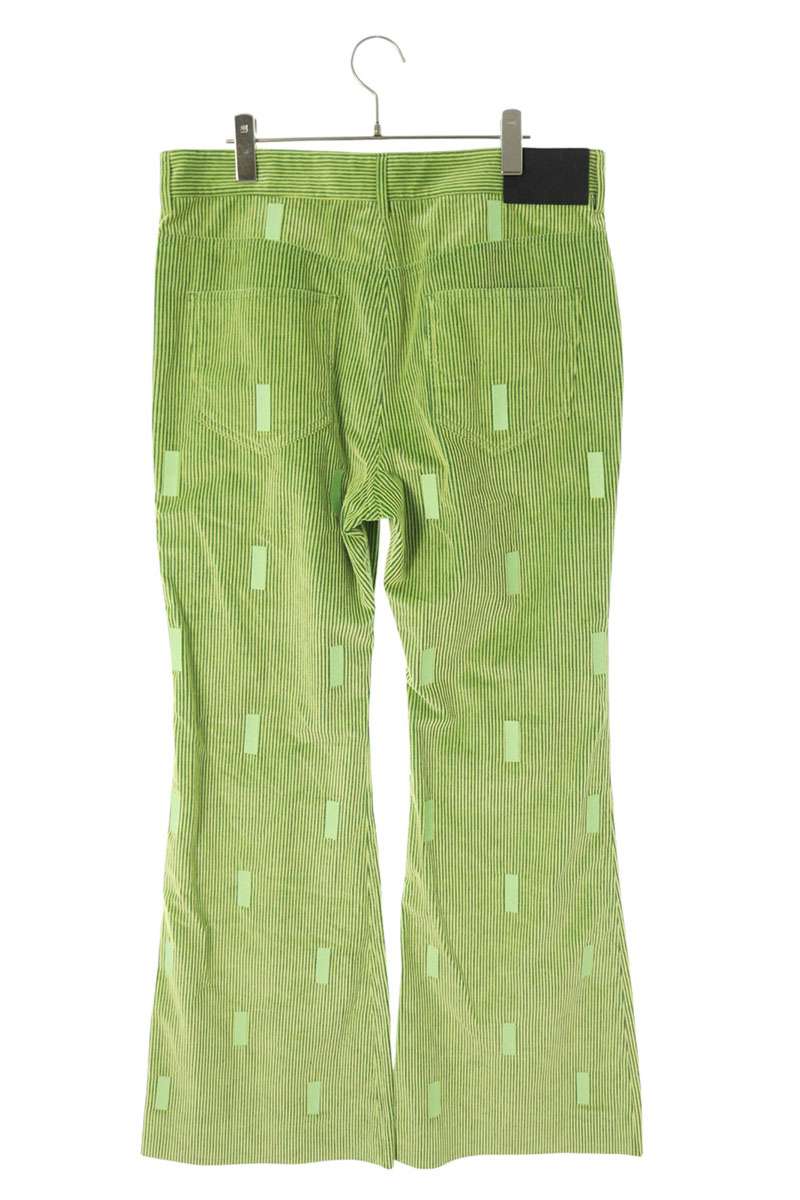 LOUISVUITTON Park Seo-Bo Flare Corduroy Pants Green Size 36