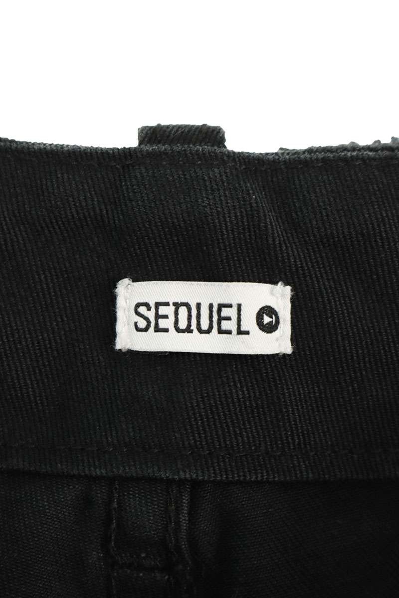SEQUEL Type-S Poly-Cotton Chino Pants Black Size 34
