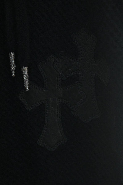 Chrome Hearts Cashmere Knit Cross Patch Pants Black Size 30