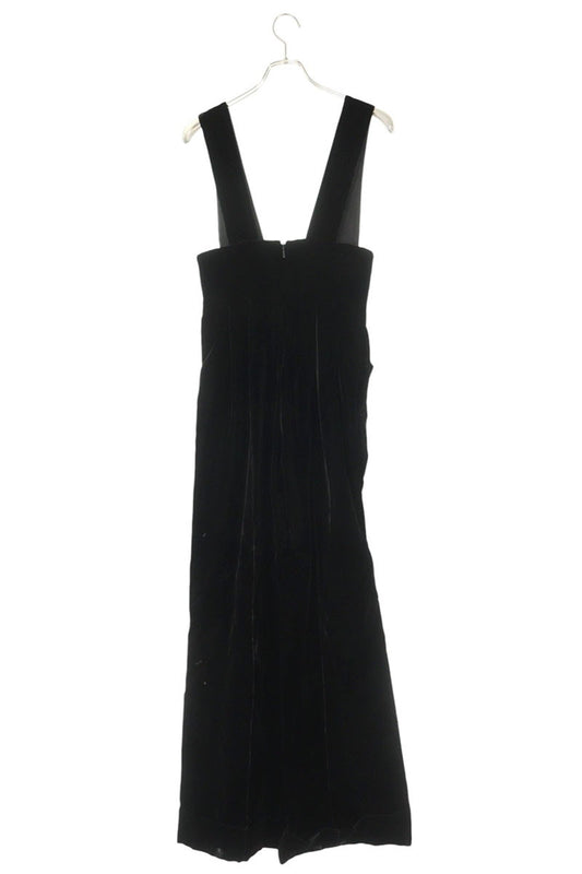 GUCCI Silk Velour Jumpsuit Black Size 40R