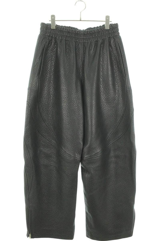 ALEXANDER WANG Primal Lambskin Track Pants Black Size 32