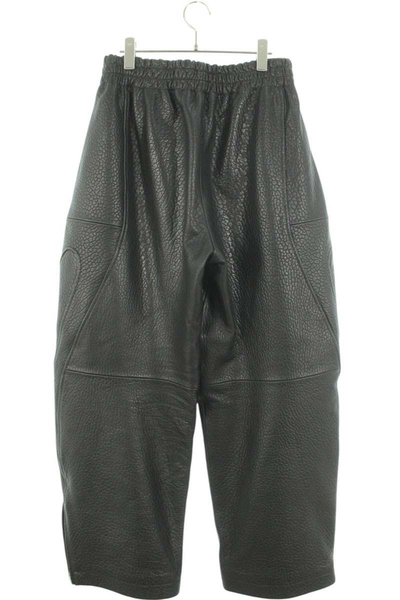 ALEXANDER WANG Primal Lambskin Track Pants Black Size 32