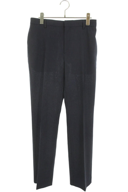 CELINE Striped Wool Blend Pants Navy Size 36