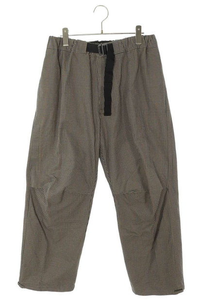 DARKPARK All-Over Check Belted Cotton Pants Multi Size 34