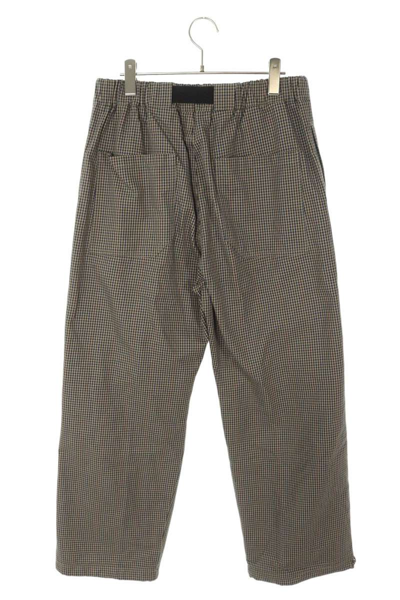 DARKPARK All-Over Check Belted Cotton Pants Multi Size 34