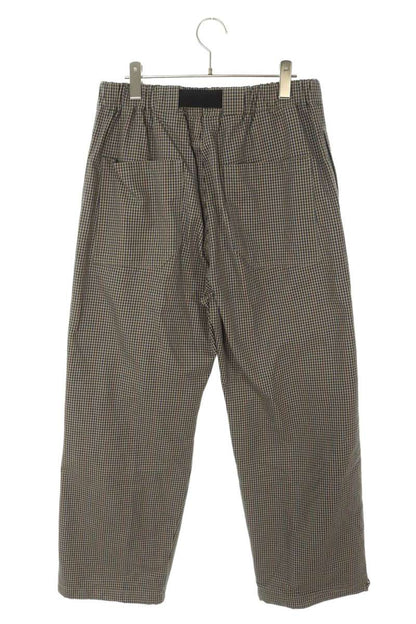 DARKPARK All-Over Check Belted Cotton Pants Multi Size 34