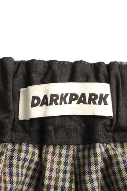 DARKPARK All-Over Check Belted Cotton Pants Multi Size 34