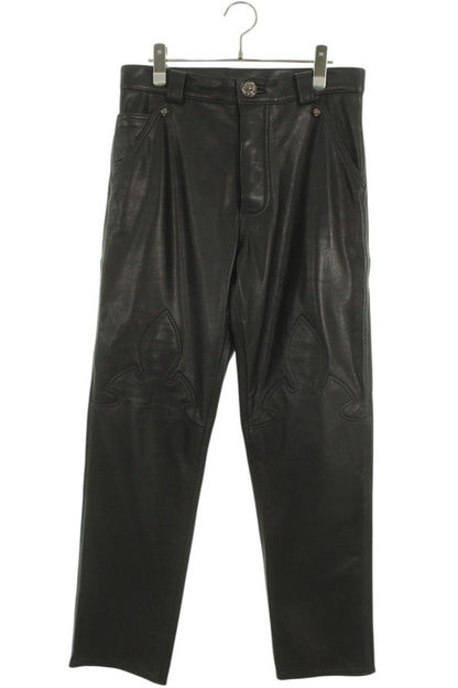 Chrome Hearts LTHR PANTS Cross Ball Flare Knee Size 29