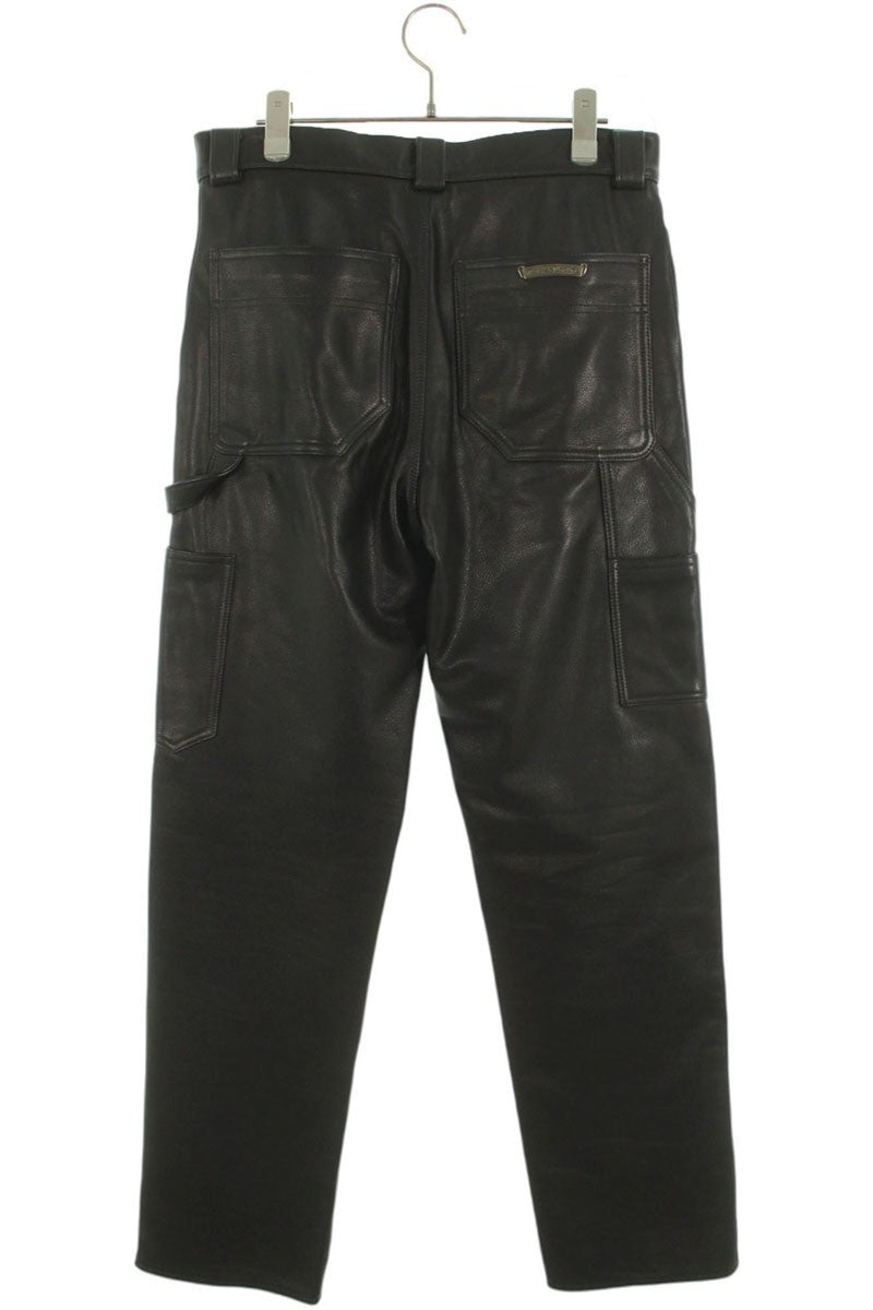 Chrome Hearts LTHR PANTS Cross Ball Flare Knee Size 29