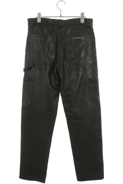 Chrome Hearts LTHR PANTS Cross Ball Flare Knee Size 29
