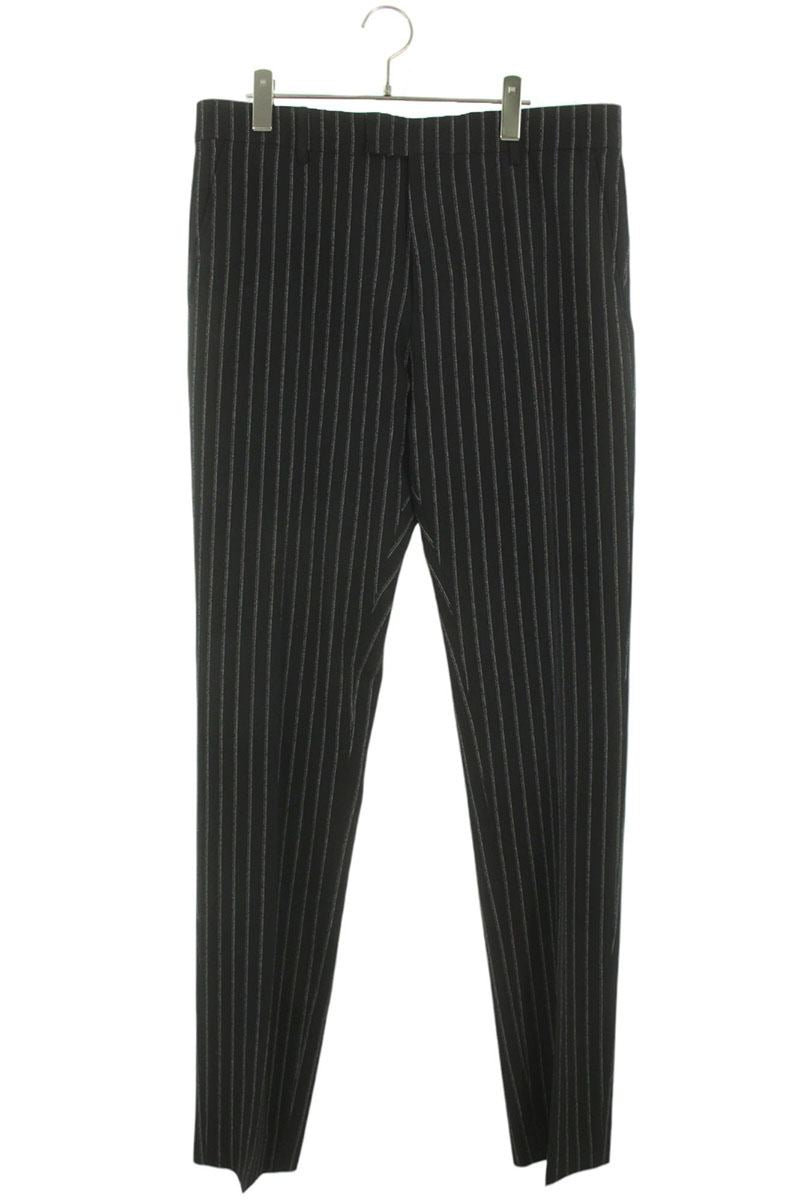 AMI Striped Long Pants Black Size 46