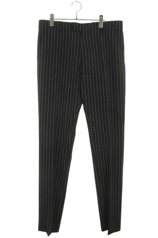 AMI Striped Long Pants Black Size 46