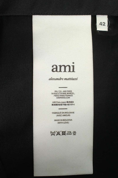 AMI Striped Long Pants Black Size 46