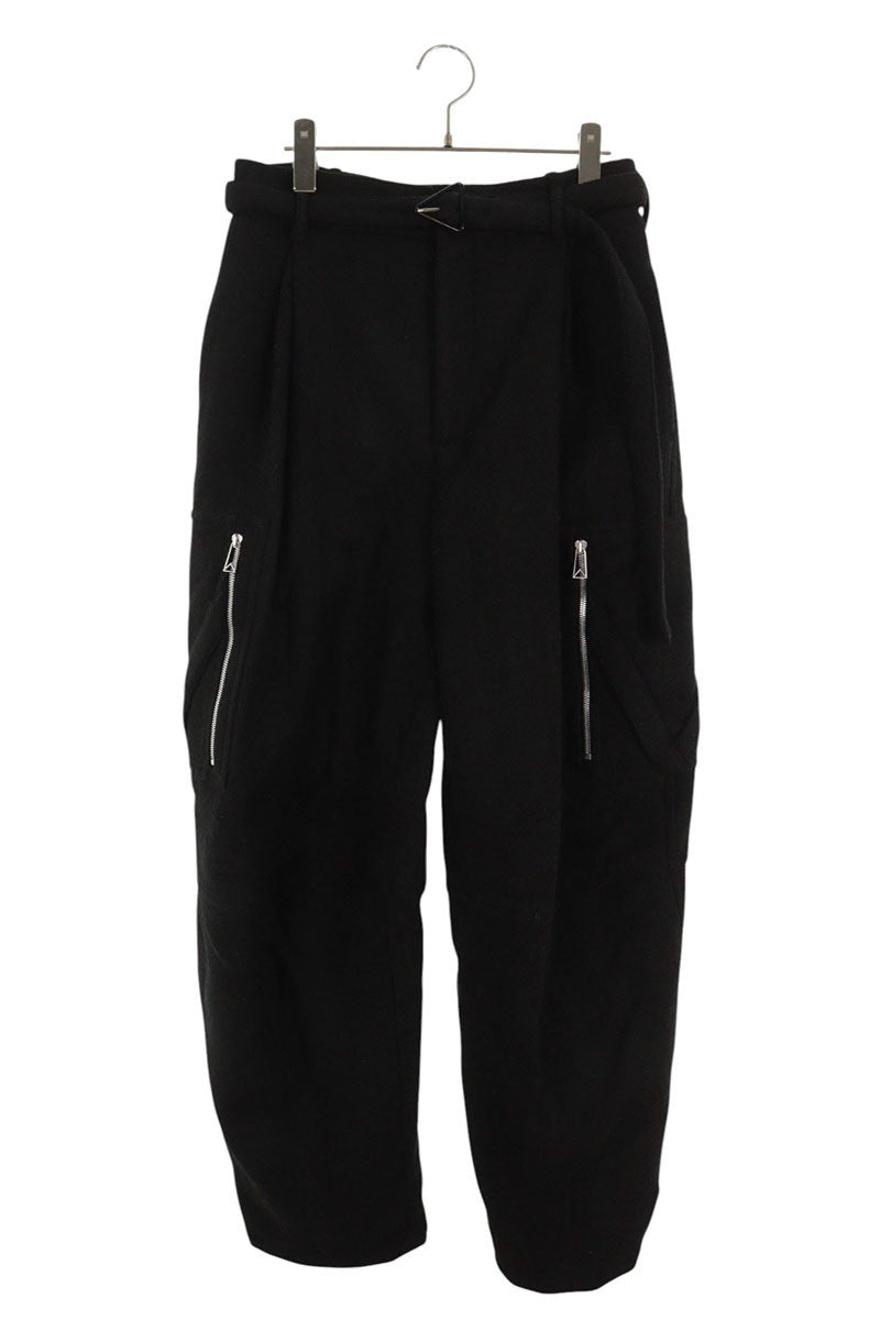 Bottega Veneta Belted Wool Cargo Pants Black Size 32