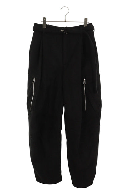 Bottega Veneta Belted Wool Cargo Pants Black Size 32
