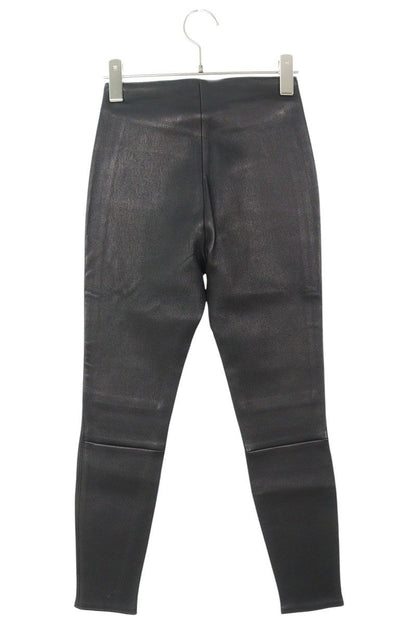 Chrome Hearts Dagger Zip Leather Leggings Black Size 25