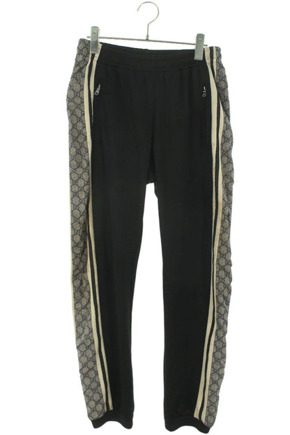 GUCCI Oversized Technical Jersey Track Pants Black Size 28
