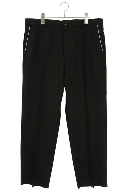 GUCCI Logo Patch Slacks Black Size 40