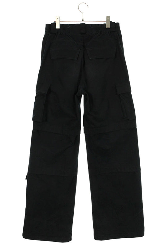 MISBHV Cotton Wide Cargo Pants Black Size 28