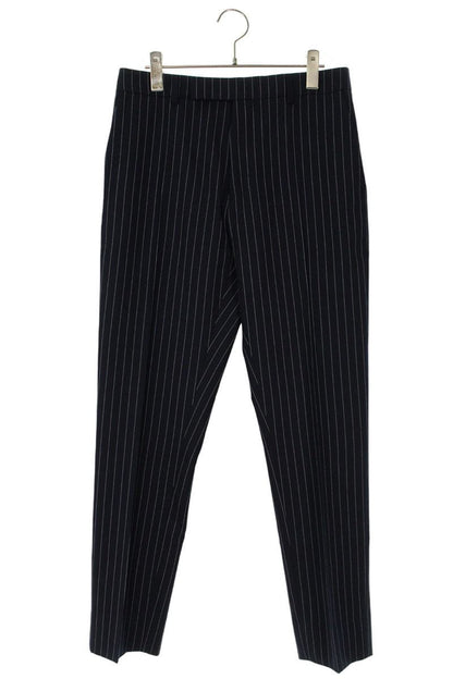 CELINE Wool Cashmere Stripe Slacks Navy Size 33