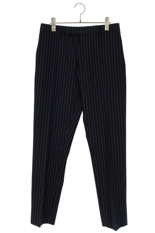 CELINE Wool Cashmere Stripe Slacks Navy Size 33
