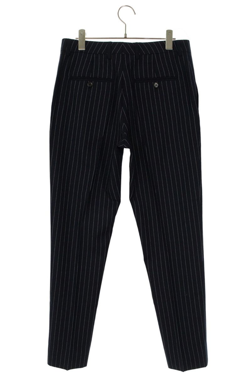 CELINE Wool Cashmere Stripe Slacks Navy Size 33