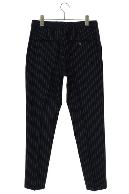 CELINE Wool Cashmere Stripe Slacks Navy Size 33