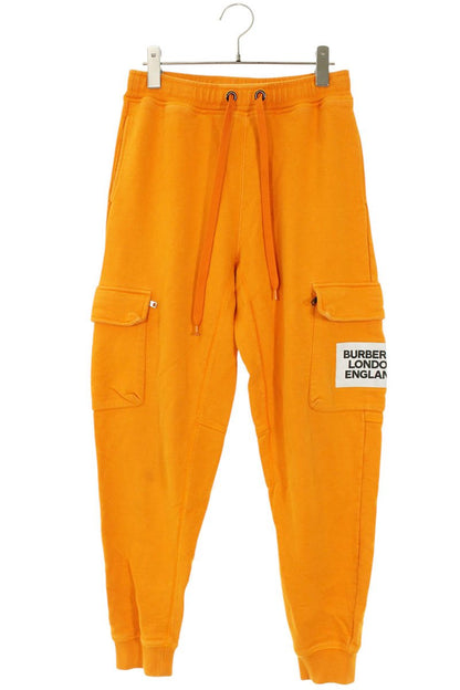 Burberry Cotton Cargo Sweatpants Orange Size 28