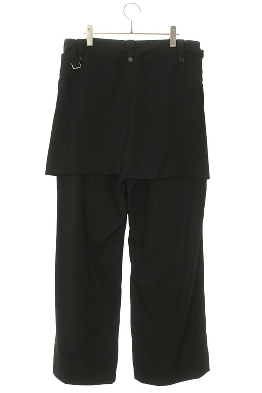 DAIRIKU 25SS Tailored Hem Layered Wide Slacks Black Size 31