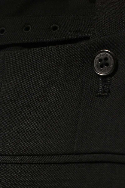 DAIRIKU 25SS Tailored Hem Layered Wide Slacks Black Size 31