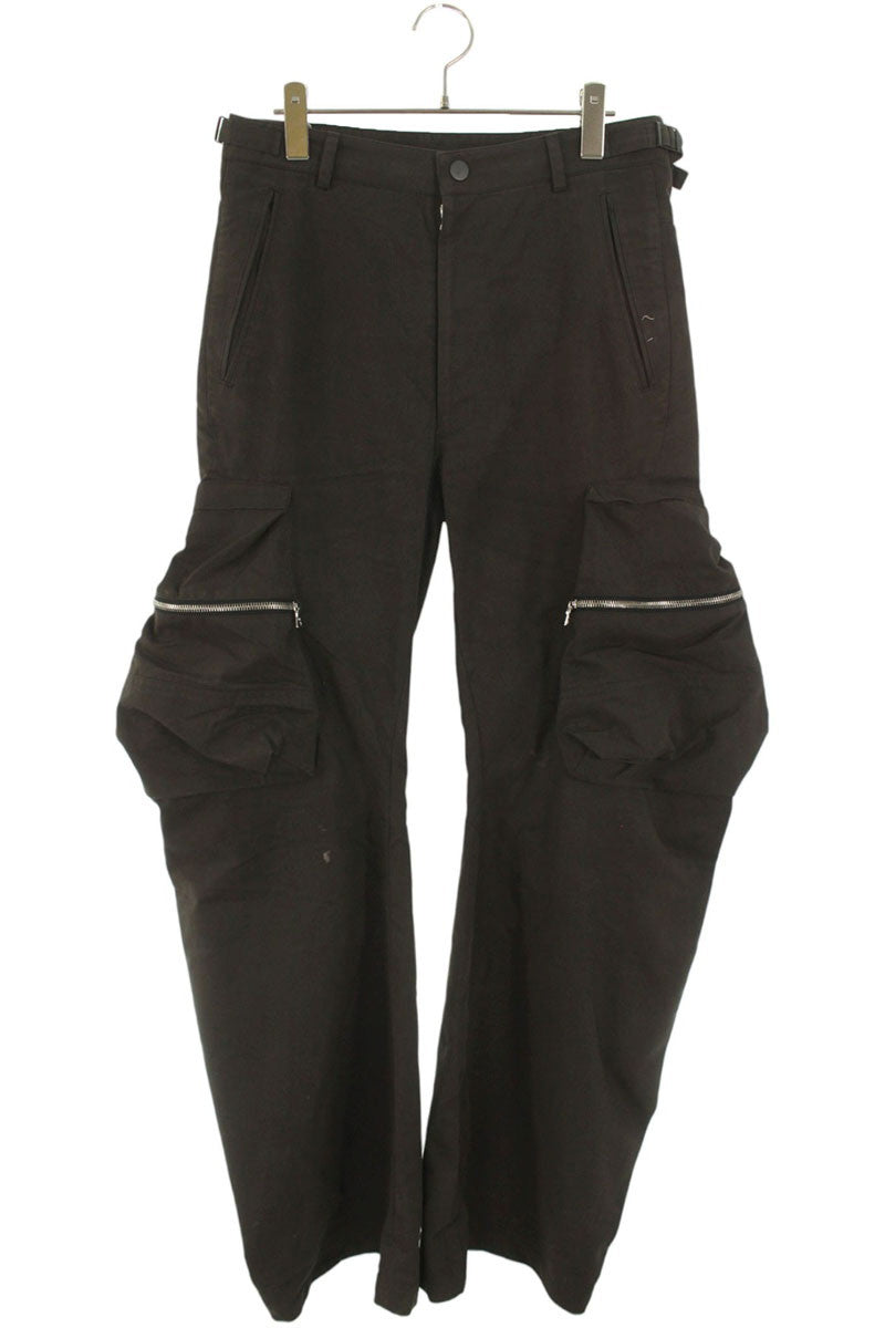 cmmawear Cotton Blend Twisted Cargo Pants Brown Size 30