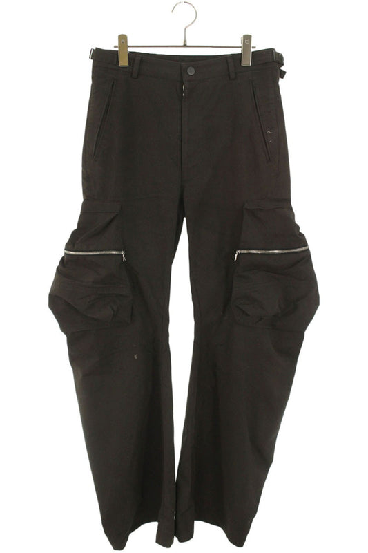 cmmawear Cotton Blend Twisted Cargo Pants Brown Size 30