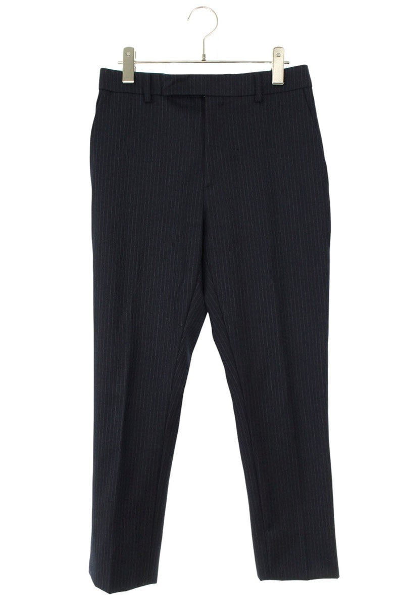 CELINE Navy Wool Stripe Trousers Size 32