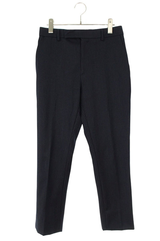 CELINE Navy Wool Stripe Trousers Size 32