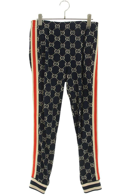 GUCCI Navy GG Jacquard Jogging Track Pants Size 28