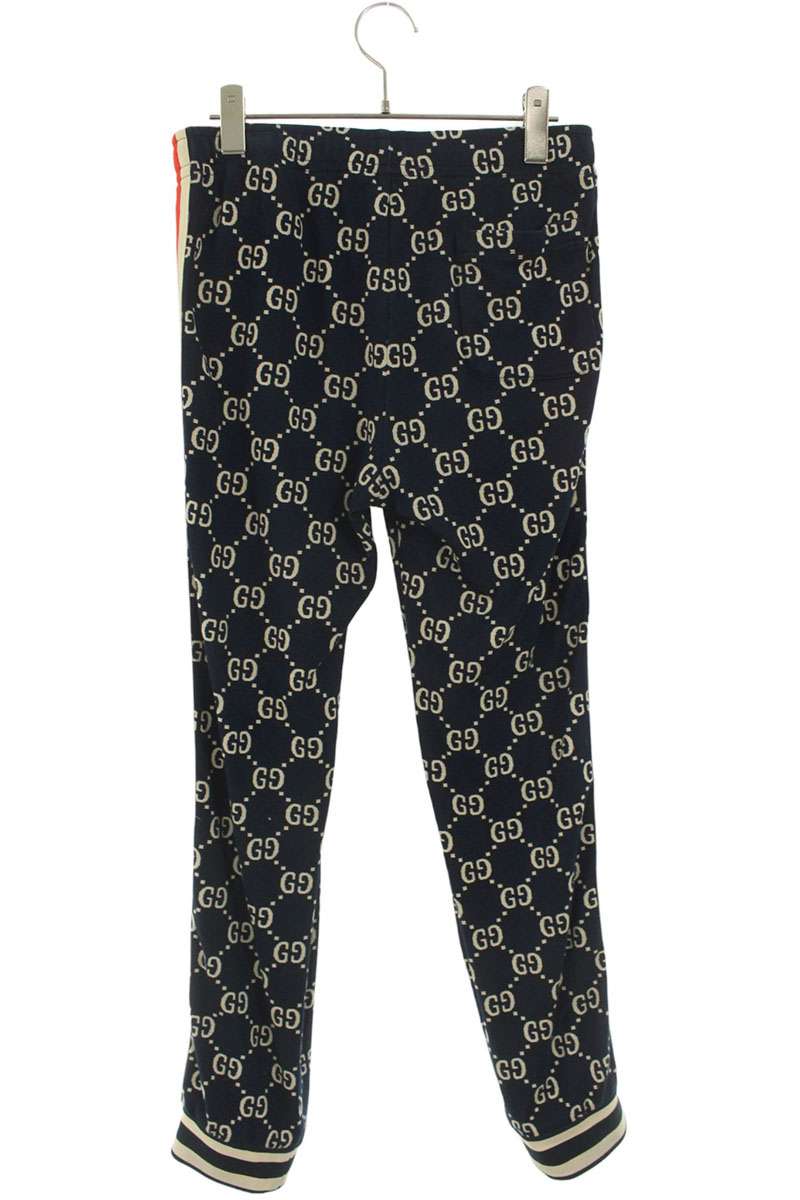 GUCCI Navy GG Jacquard Jogging Track Pants Size 28
