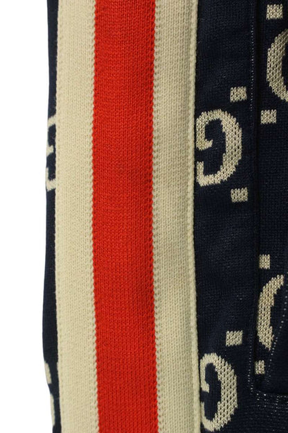 GUCCI Navy GG Jacquard Jogging Track Pants Size 28