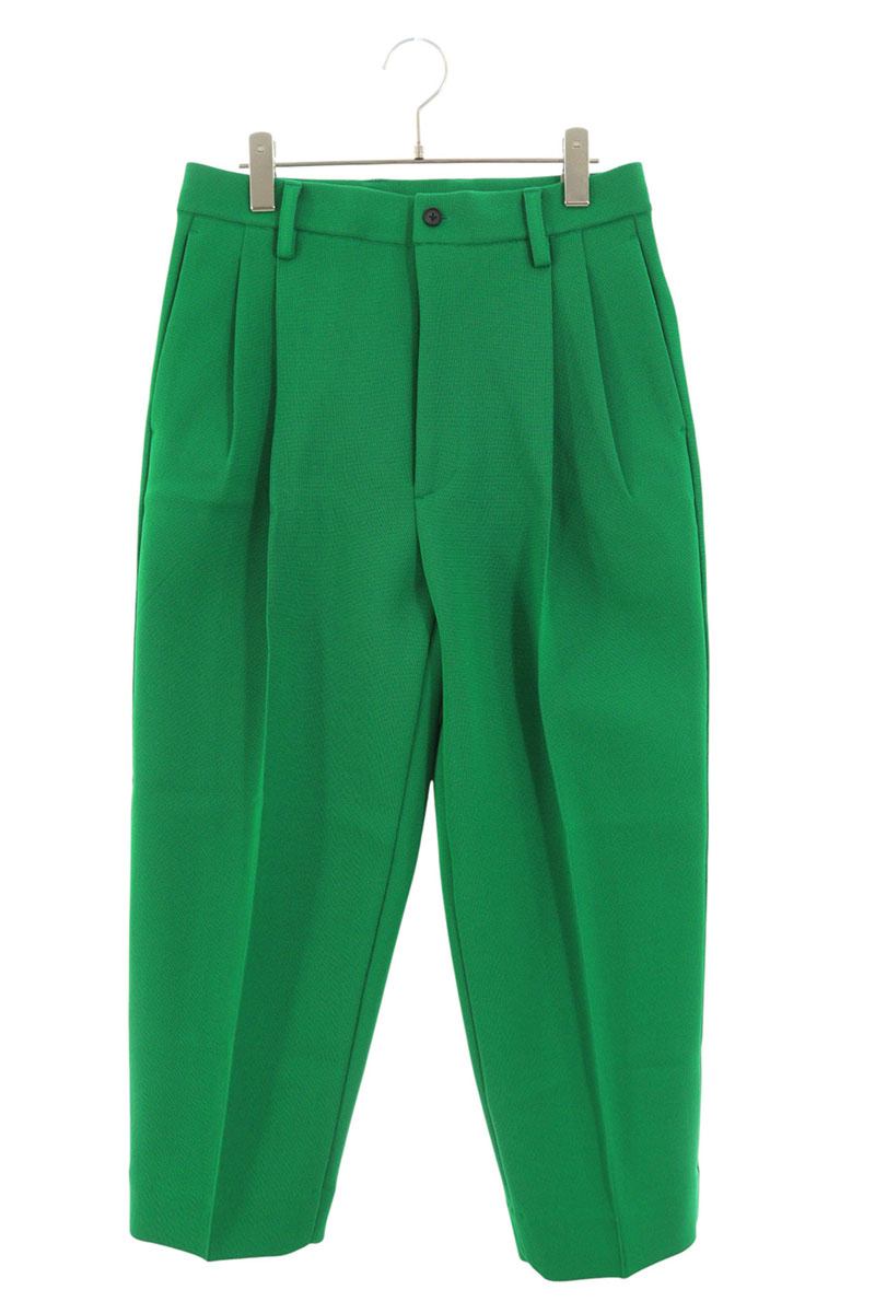 stein Green Polyester High Count Pin Tuck Trousers Size 30