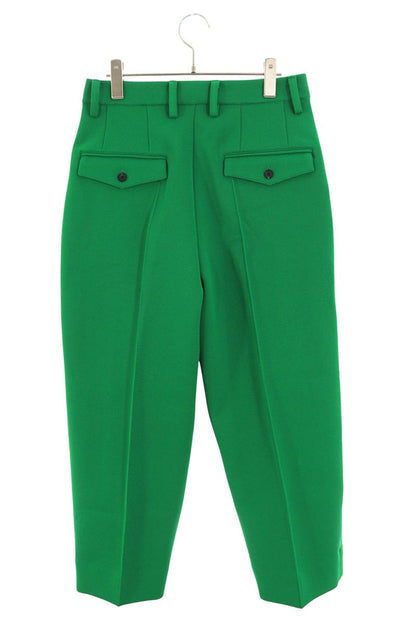stein Green Polyester High Count Pin Tuck Trousers Size 30